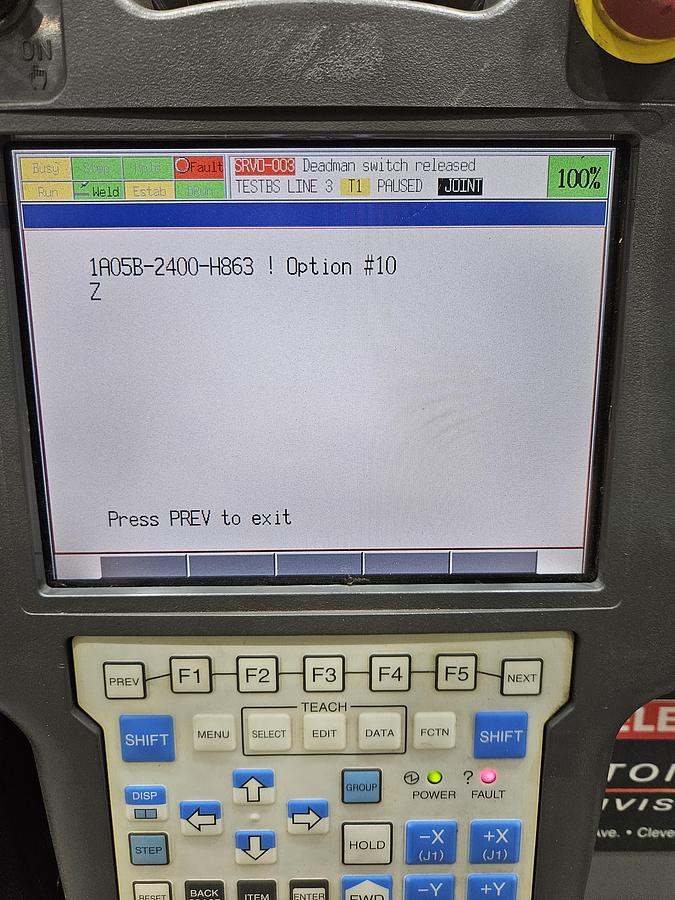 Used Fanuc Arcmate 100ic Industrial Robot With R-30ia Controller and Lincoln Powerwave i400