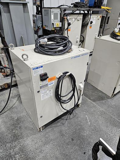 Used Yaskawa MA1400 Industrial Welding Robot with DX100 Controller, Miller Auto Axcess 450, and Dual Headstock