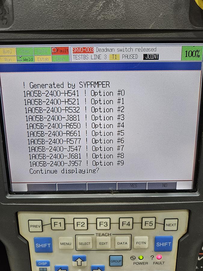 Used Fanuc Arcmate 100ic Industrial Robot With R-30ia Controller and Lincoln Powerwave i400