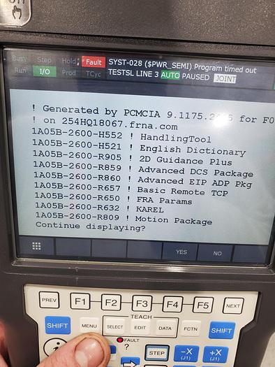 Used Fanuc M-710ic/50 With R30ib Plus controller and 2 vision cameras