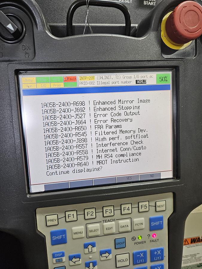Used Fanuc R-2000ib/125L Industrial Robot With R-30ia Controller