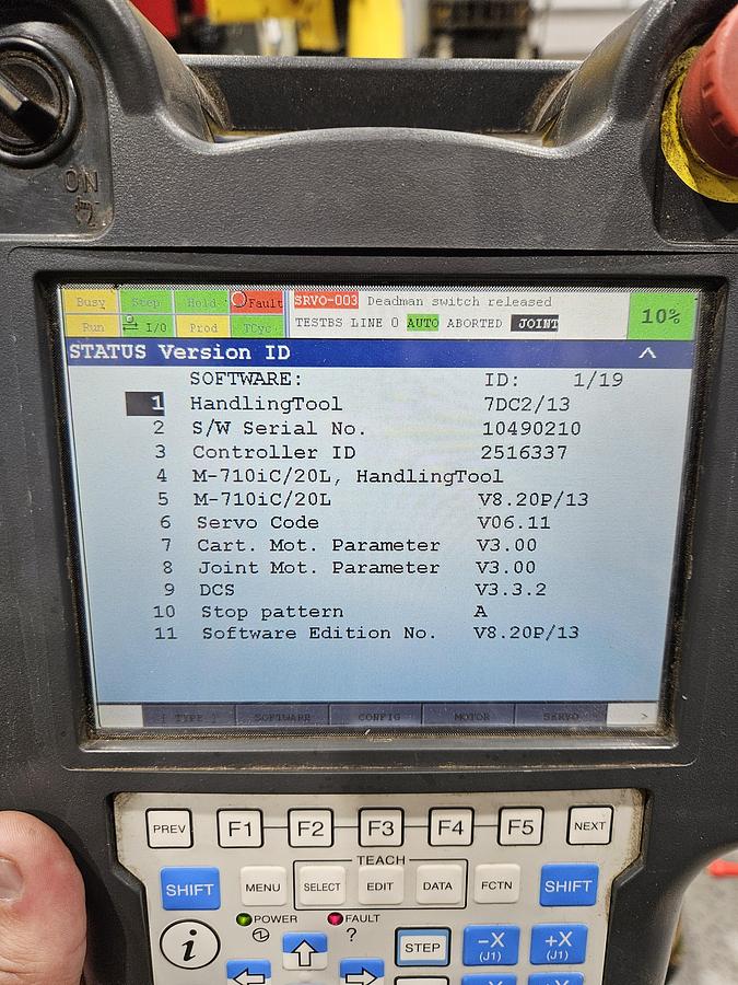 Used FANUC M-710ic/20L Industrial Robot With R-30ia Controller and Lincoln Powerwave R450 STT