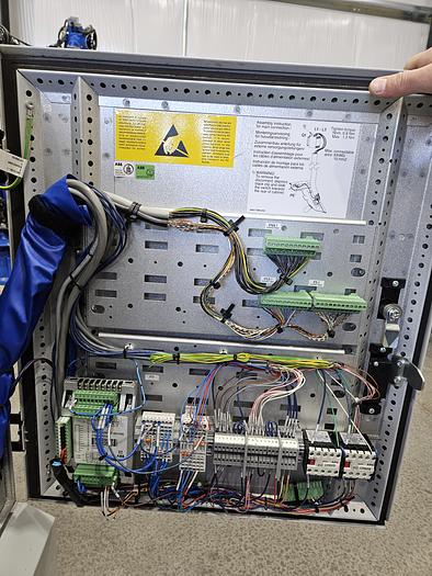 Used ABB IRB 140 Robotic Welding Cell With Enclosure and Miller Auto Axcess 450-DI