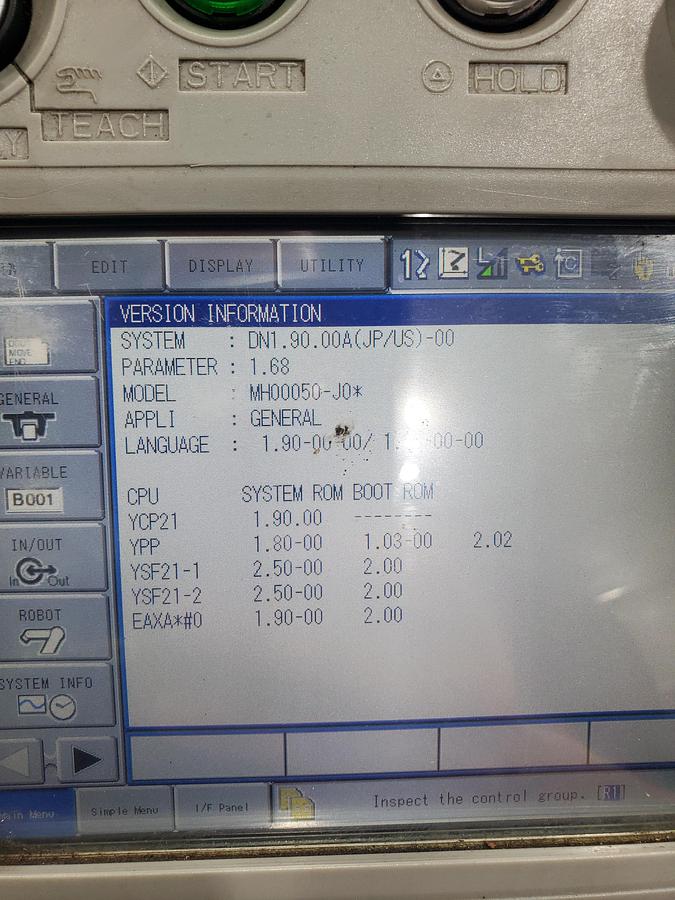 Used Yaskawa Motoman MH50-II Industrial Robot With DX200 Controller