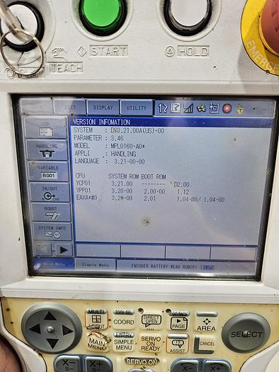 Used Yaskawa Motoman MPL160 Palletizing Robot with DX100 Controller