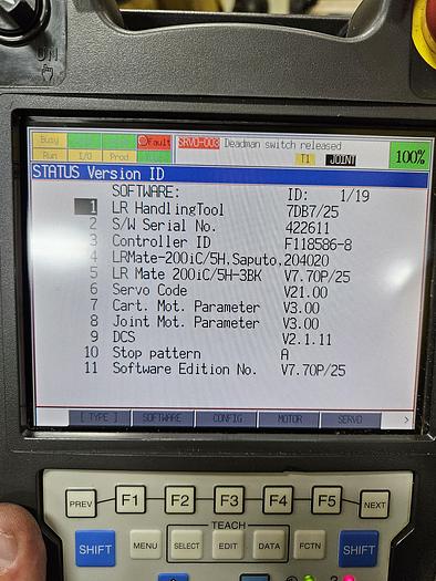 Used Fanuc LR Mate 200iC Industrial Robot With R-30ia Controller