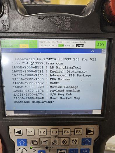 Used 2016 Fanuc LR Mate 200iD Industrial Robot with R-30ib Controller