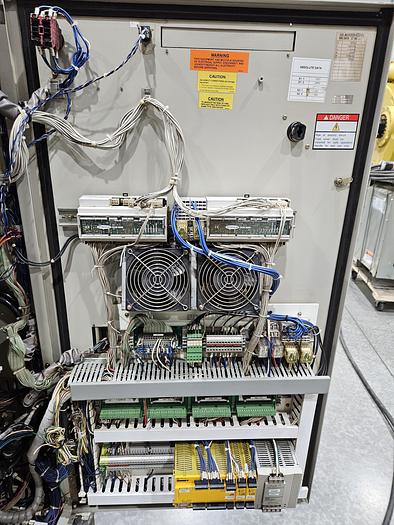 Used Dual Yaskawa Motoman EA1900N Industrial Welding Robots With NX100 Controller, Dual Tilt Rotate Positioner, and Fronius Welders