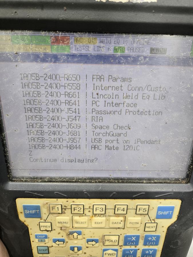 Used FANUC Arcmate 120ic Industrial Robot With R-30ia Controller