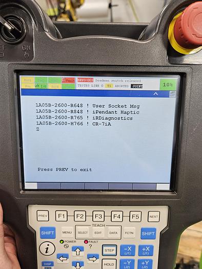 Used Fanuc CR-7ia Industrial Collaborative Robot with R-30ib Controller