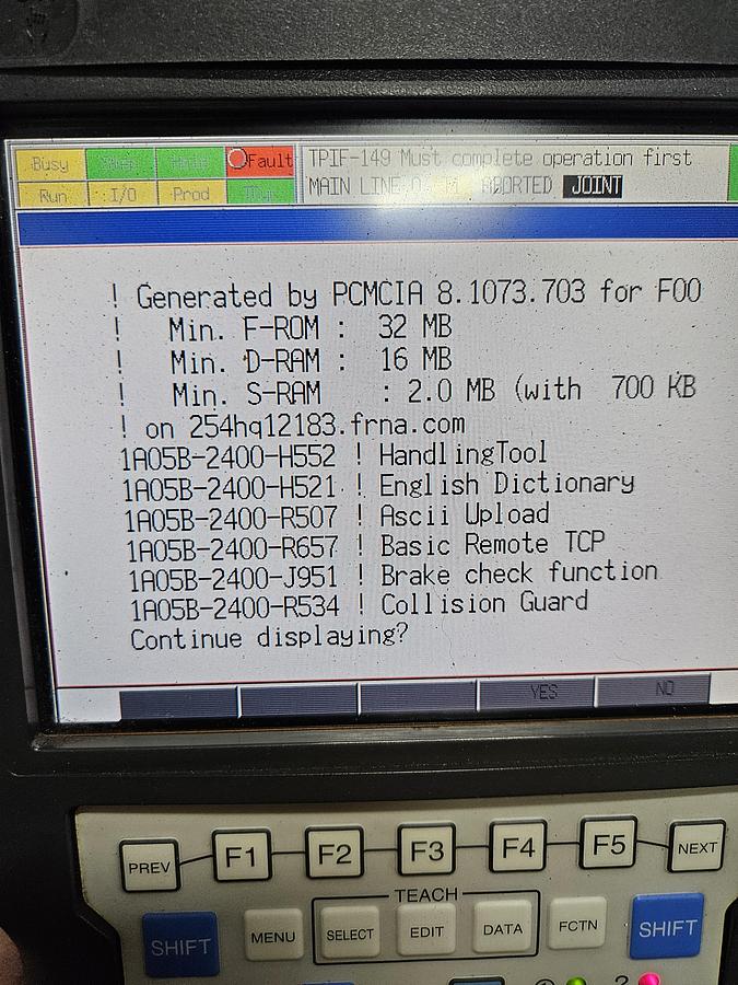 Used FANUC M-710ic/70 Industrial Robot With R-30ia Controller