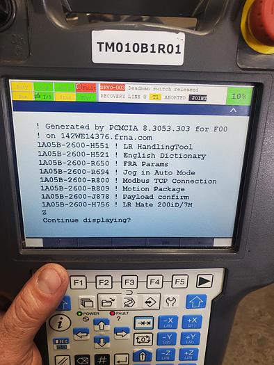 Used Fanuc LR Mate 200iD/7H Industrial Robot With R-30ib Controller