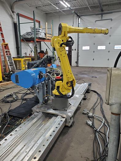 Used Dual Fanuc M-20ia/10L Industrial Robots on 24Ft Track