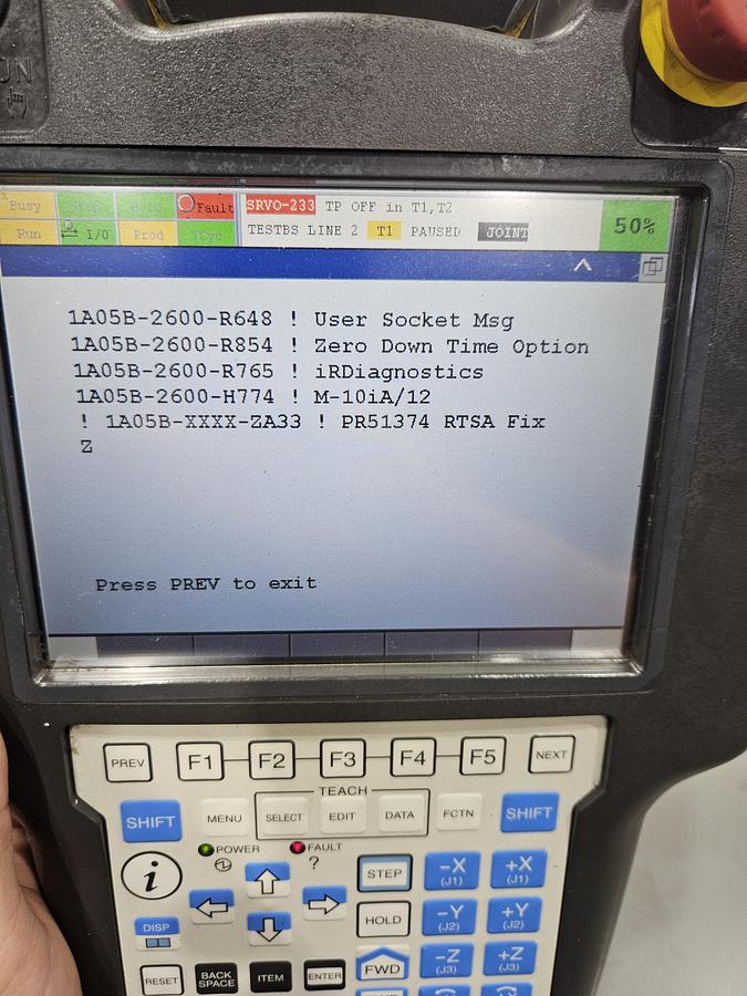 Used Fanuc M-10ia/12 Industrial Robot With R-30ib Controller