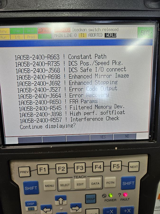 Used Fanuc R-2000ib/210F Industrial Robot With R-30ia Controller