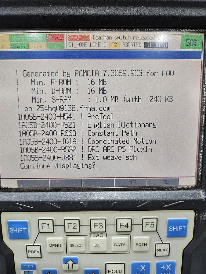 Used Complete Lincoln System 50 Robotic Welding Cell W/ FANUC 100ibe/R-30ia Dual HS and Safety