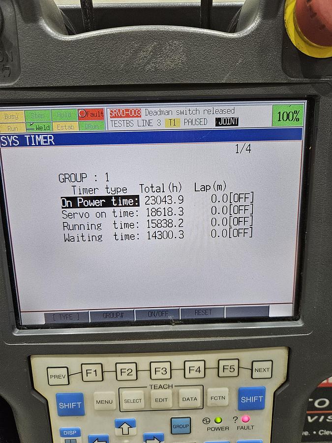 Used Fanuc Arcmate 100ic Industrial Robot With R-30ia Controller and Lincoln Powerwave i400