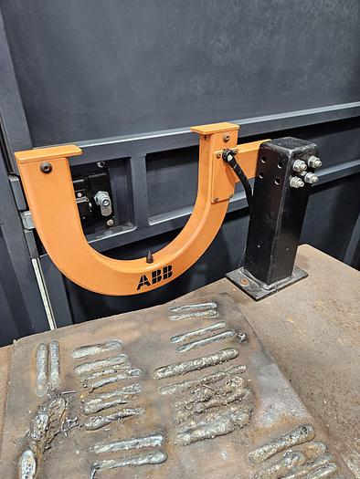 Used ABB IRB 140 Robotic Welding Cell With Enclosure and Miller Auto Axcess 450-DI