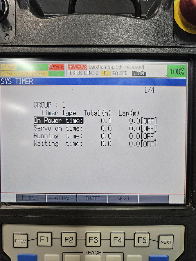 Used Fanuc R-2000ib/210F Industrial Robot With R-30ia Controller