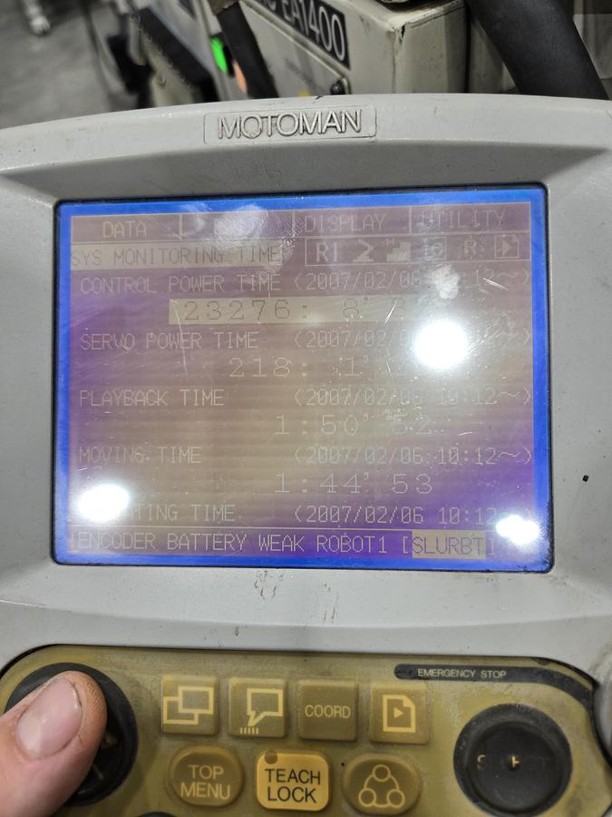 Used Yaskawa Motoman EA1400 Industrial Robot With XRC 2001 Controller