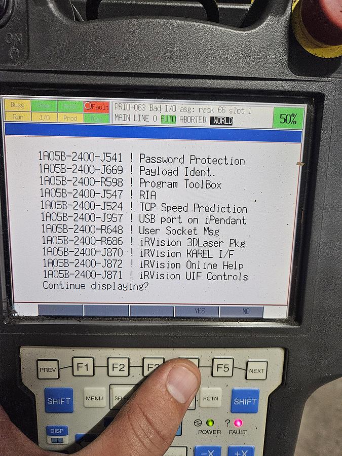 Used Fanuc R-2000ib/125L Industrial Robot With R-30ia Controller