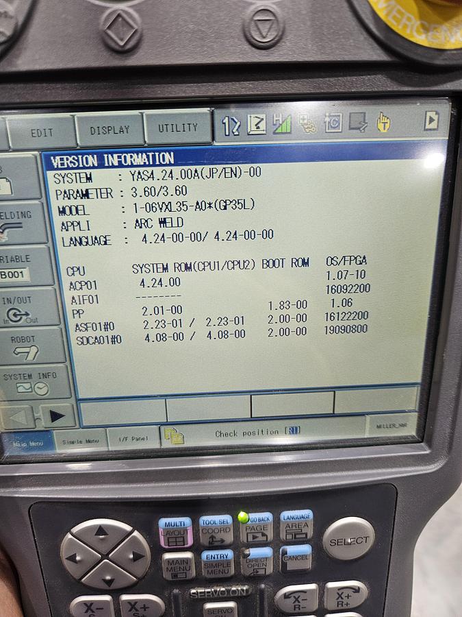 Used Yaskawa Motoman GP35L Industrial Robot With YRC1000 Controller