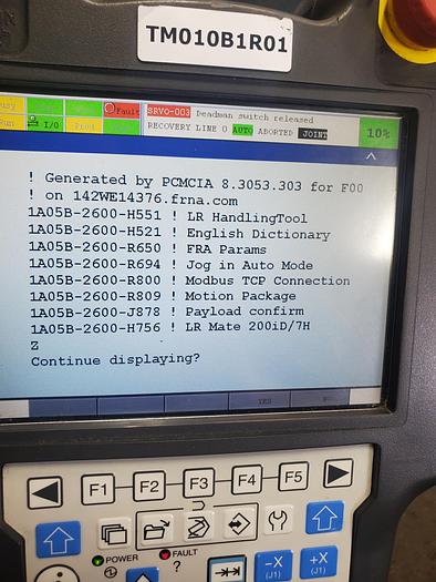 Used Fanuc LR Mate 200iD/7H Industrial Robot With R-30ib Controller