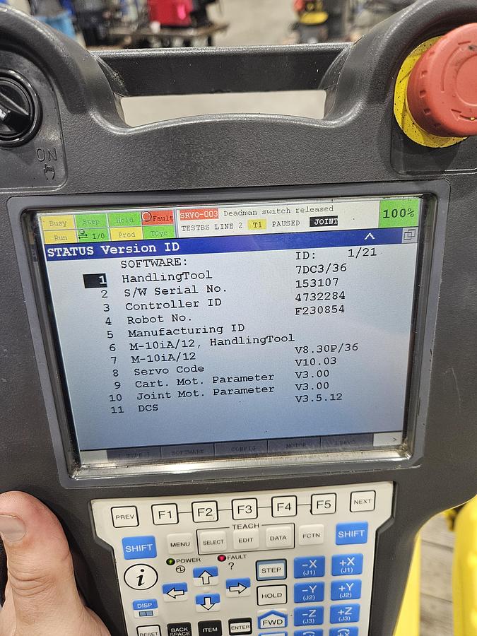 Used Fanuc M-10ia/12 Industrial Robot With R-30ib Controller