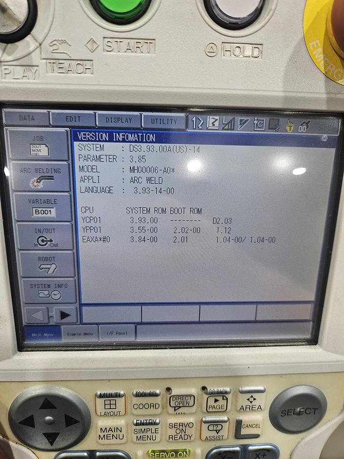 Used Yaskawa Motoman MH6 With DX100 Controller