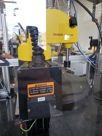 Used Fanuc Sr-3ia Industrial SCARA robot with R-30ib Plus Controller and Enclosure