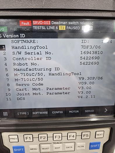 Used Fanuc M-710ic/50 With R30ib Plus controller and 1 vision camera 
