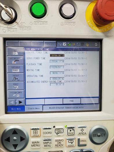 Used Yaskawa Motoman MA1900 With DX100 Controller and Motoweld RL350