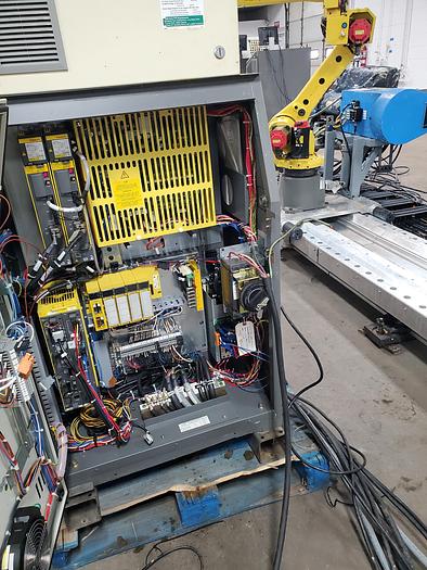 Used Dual Fanuc M-20ia/10L Industrial Robots on 24Ft Track