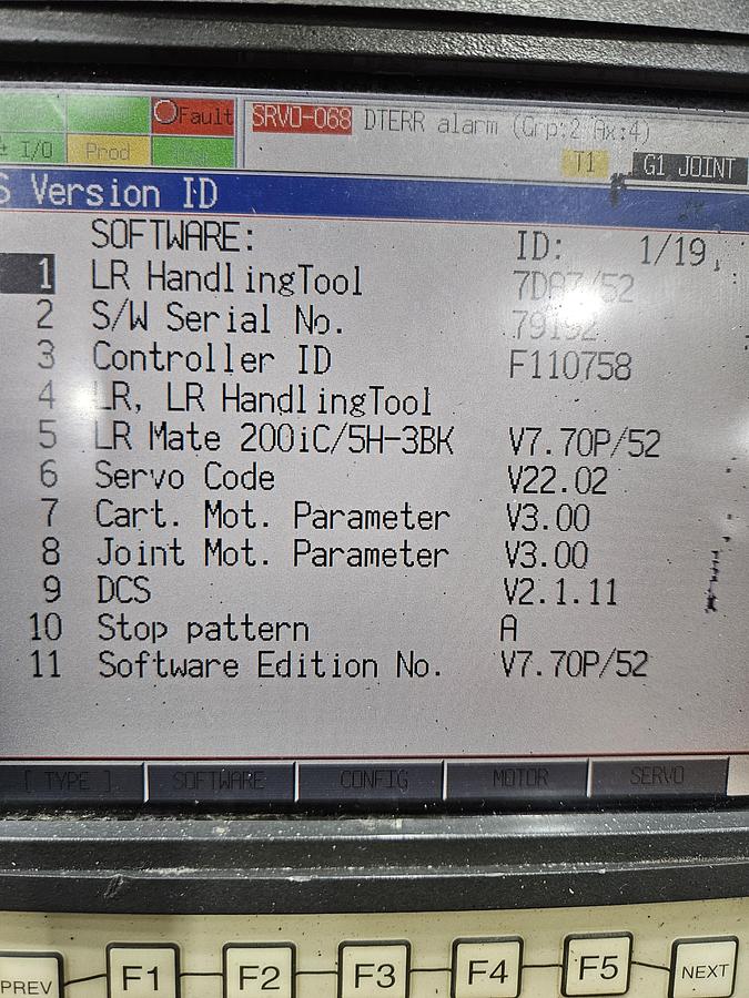 Used Fanuc LR Mate 200iC and M-1ia Dual Arm Robot - F110578