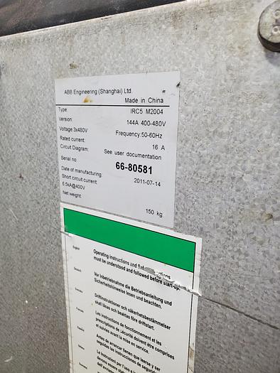 Used 2011 ABB IRB 6640-185/2.8 Industrial Robot With IRC5 M2004 Controller
