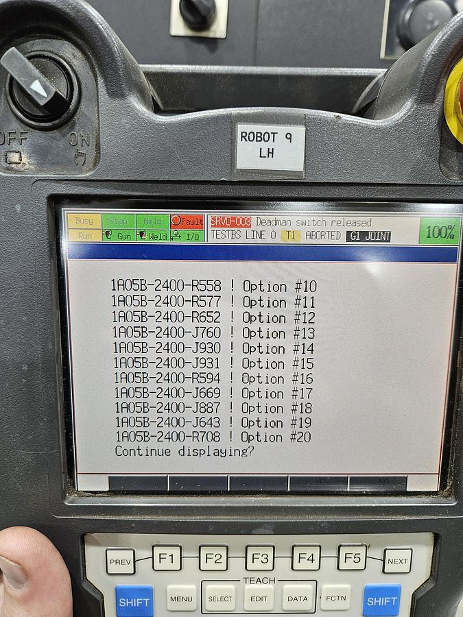 Used Fanuc R-2000ib/220US Industrial Robot With R-30ia Controller