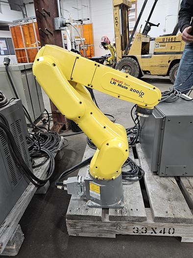 Used 2016 Fanuc LR Mate 200iD/7L Industrial Robot W R-30ib Controller - Very Low Hours