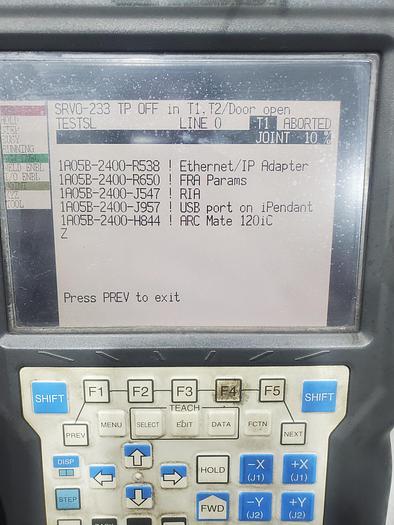Used FANUC Arcmate 120ic Industrial Robot With R-30ia Controller - Low Hours