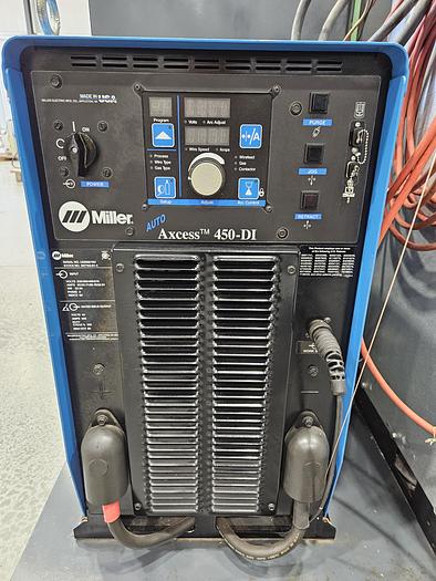 Used ABB IRB 140 Robotic Welding Cell With Enclosure and Miller Auto Axcess 450-DI