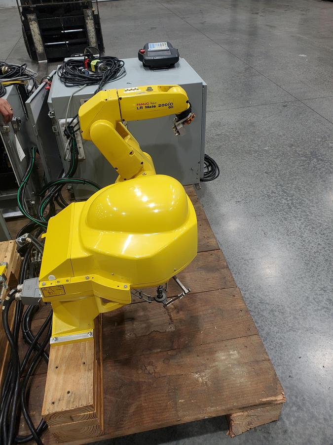 Used Fanuc LR Mate 200iC/5H and M-1ia Dual Arm Robot 