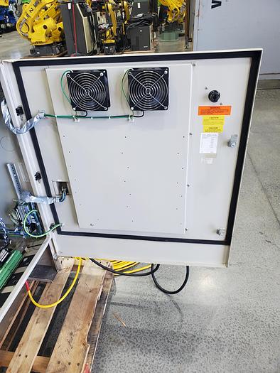 Used Yaskawa MA1400 Industrial Welding Robot with DX100 Controller, Miller Auto Axcess 450, and Tailstock