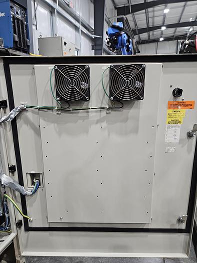 Used Yaskawa MA1400 Industrial Welding Robot with DX100 Controller, Miller Auto Axcess 450, and Dual Headstock