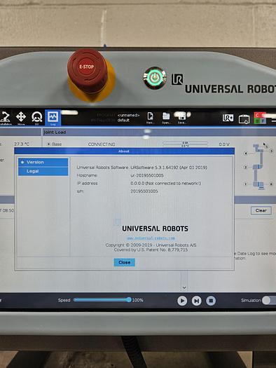 Used Universal UR5e Industrial Robot - Only 10 days power on time