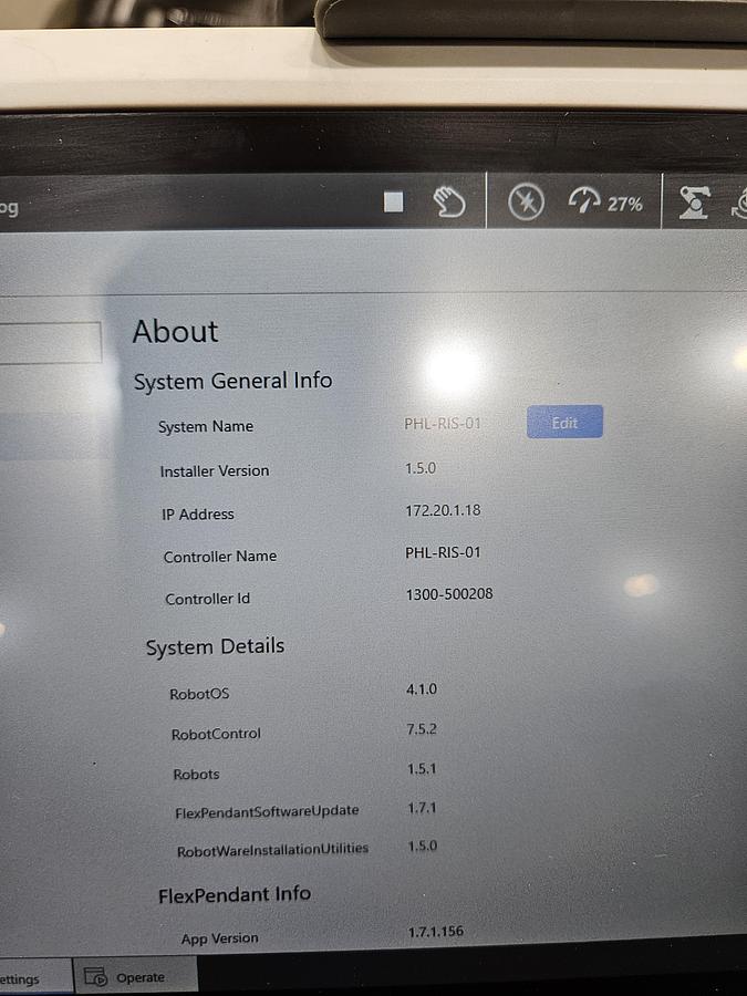 Used ABB IRB 1300-7/1.4 Industrial Robot With OmniCore C90XT Controller