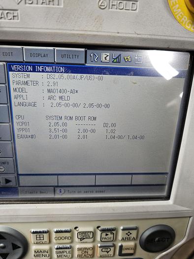 Used Yaskawa Motoman MA1400 With DX100 Controller and Miller Auto Axcess 450