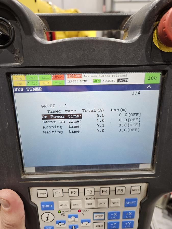 Used FANUC M-710ic/20L Industrial Robot With R-30ia Controller and Lincoln Powerwave R450 STT