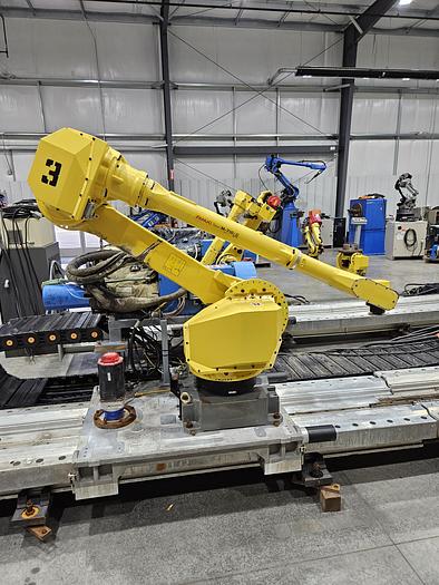 Used Dual Fanuc M-710ic/20L Industrial Robot System With 35' Track