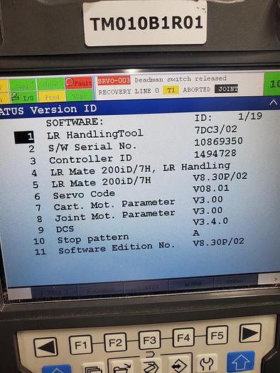 Used Fanuc LR Mate 200iD/7H Industrial Robot With R-30ib Controller