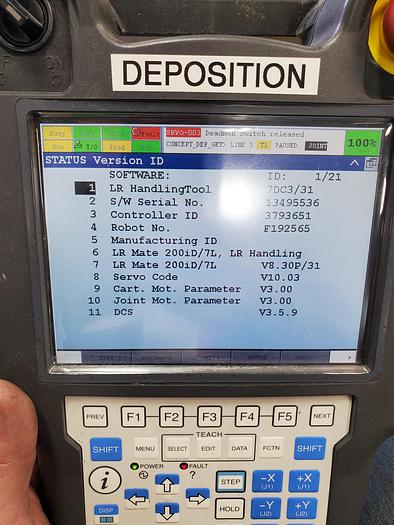 Used 2016 Fanuc LR Mate 200iD/7L Industrial Robot W R-30ib Controller - Very Low Hours