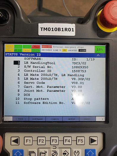 Used Fanuc LR Mate 200iD/7H Industrial Robot With R-30ib Controller